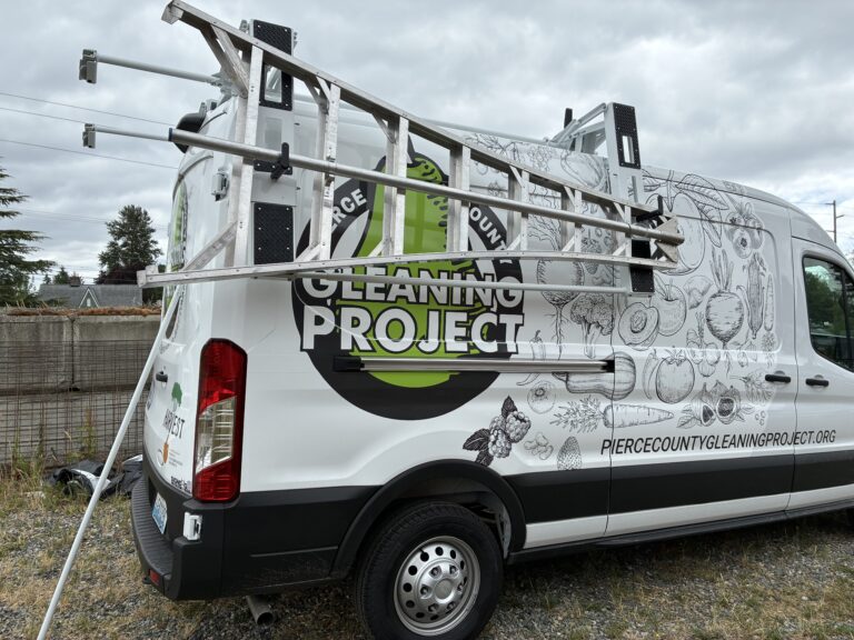a sideview of the PCD van in action