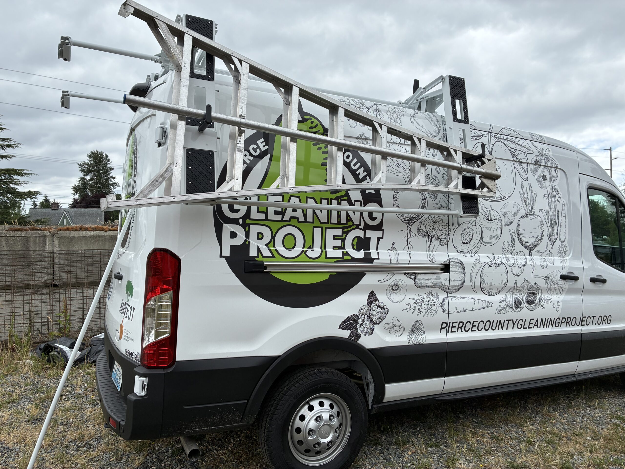 a sideview of the PCD van in action