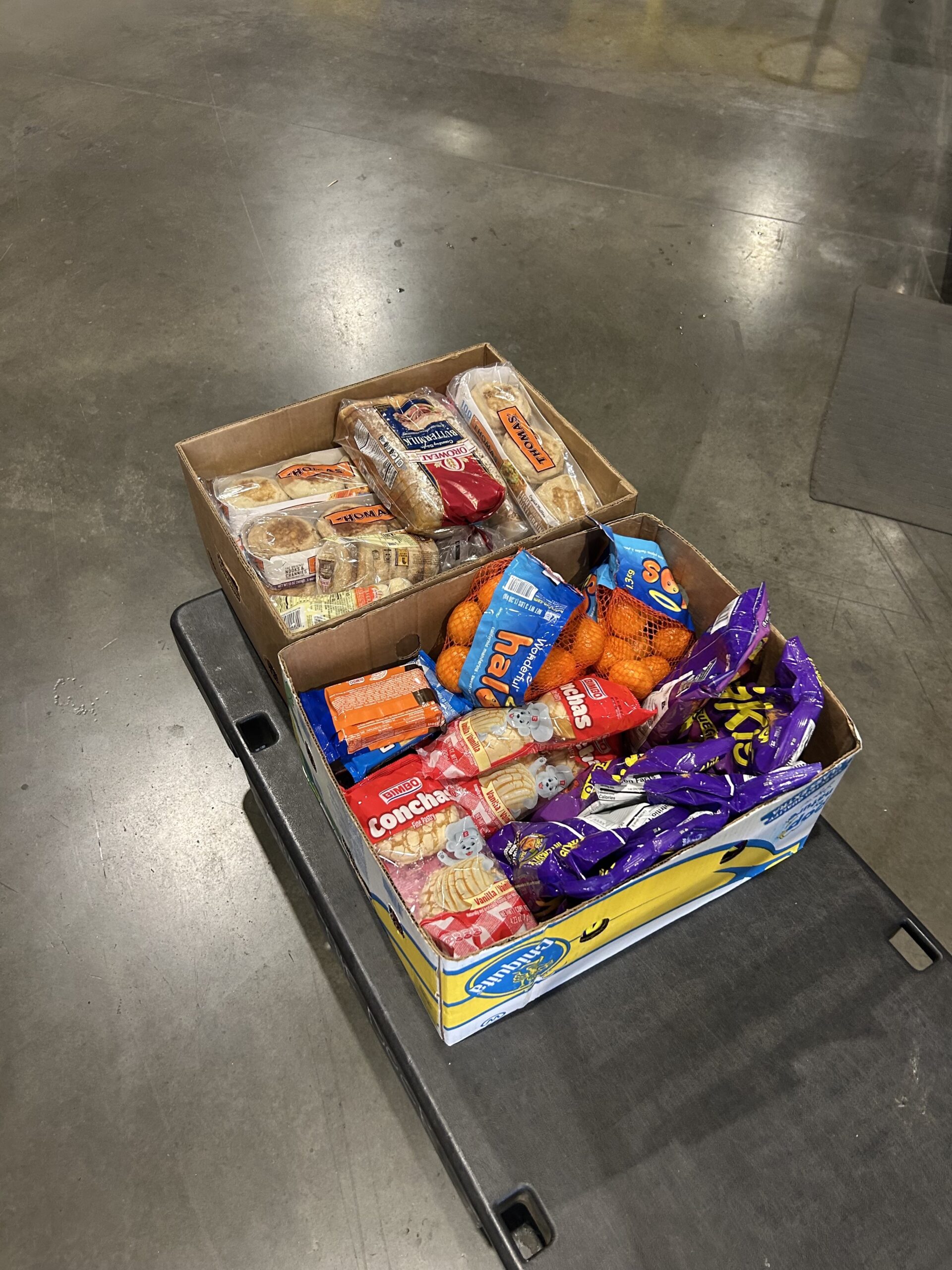 picture of redistibuted food from kenny
